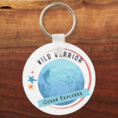 Wild Krieger Ozean Explorer Schlüsselanhänger (Rückseite)