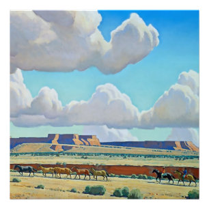 „Wild Land of the Navajo“ von Maynard Dixon Fotodruck