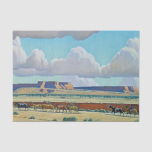 „Wild Land of the Navajo“ von Maynard Dixon Seidenpapier
