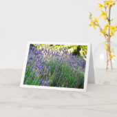 Wild Lavender Portrait Karte (Gelbe Blume)