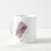 Wild Leaf Doodles Mother Quote Kaffeetasse (Vorderseite Links)