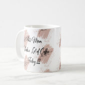 Wild Leaf Doodles Mother Quote Kaffeetasse (Vorderseite Links)