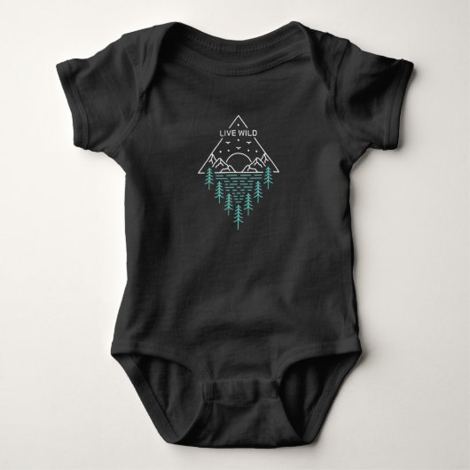 Wild leben baby strampler (Vorderseite)