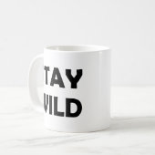 Wild leben | Freies Abenteuer Kaffeetasse (Vorderseite Links)