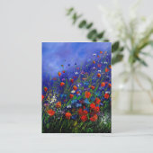 wild lebende Blume 787 Postkarte (Stehend Vorderseite)