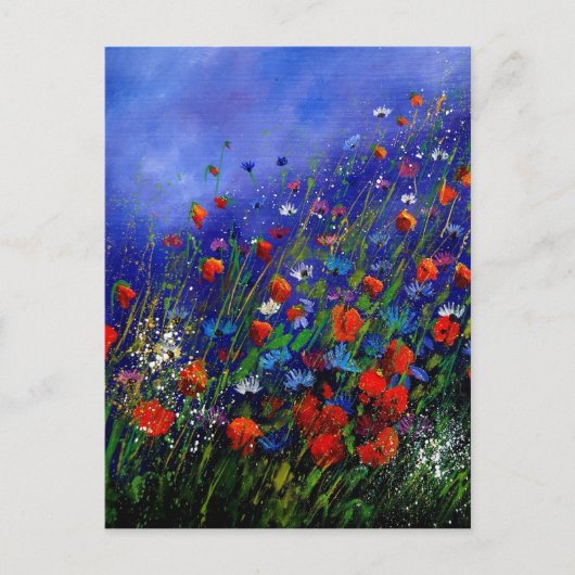 wild lebende Blume 787 Postkarte (Vorderseite)