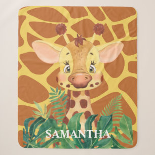 Wild lebende Niedliche Giraffe Baby Sherpadecke