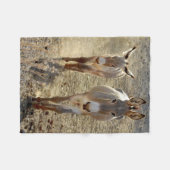 Wild lebende Tiere, Fleecedecke, wilde Burros, Fleecedecke (Vorderseite (Horizontal))