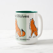 wild lebende Tiere - Gerettet Rotkäppchen - Erhalt Zweifarbige Tasse (VorderseiteRechts)