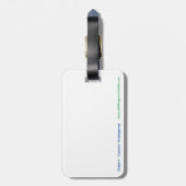 wild lebende Tiere - grafisches DOLPHIN - Marine - Gepäckanhänger (Rückseite vertikal)