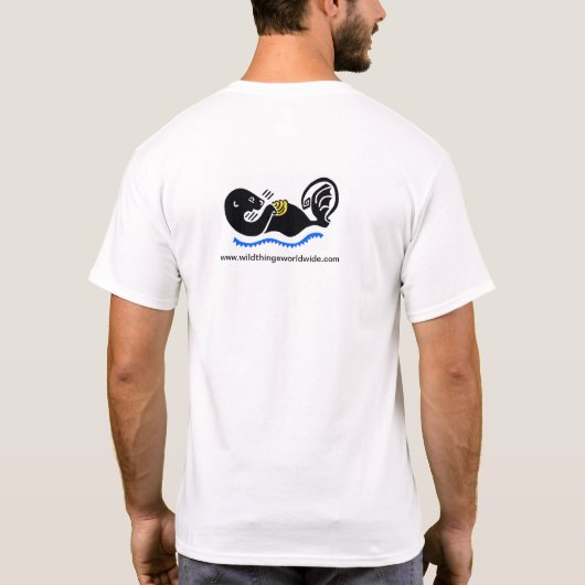 wild lebende Tiere - Ozeane - gefährdete Tiere T-Shirt (Rückseite)