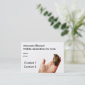 Wild lebende Tiere Rehabilitator Visitenkarte (Stehend Vorderseite)