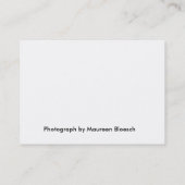 Wild lebende Tiere Rehabilitator Visitenkarte (Rückseite)