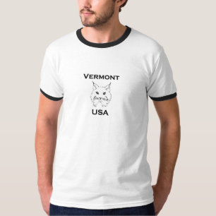 Wild lebende Tiere Vermonts USA - Rotluchs-Gesicht T-Shirt
