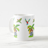 wild lebende tierische Tasse (Vorderseite Links)