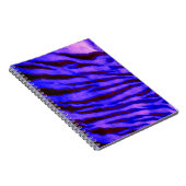 Wild & lebendig Blaue Tiger Streifen Notizblock (Rechte Seite)