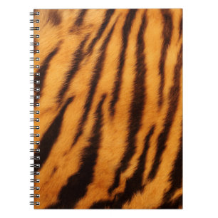 Wild & lebhaft Orange Tiger Streifen Notizblock