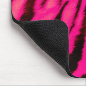 Wild & lebhaft Pink Tiger Streifen Mousepad (Ecke)
