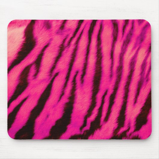 Wild & lebhaft Pink Tiger Streifen Mousepad (Vorne)