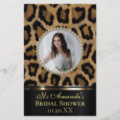 Wild Leopard Brautparty Game (Rückseite)