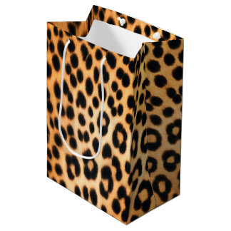 Wild Leopard Energy – Bold Animal Print Fashion Mittlere Geschenktüte