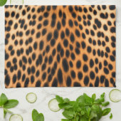Wild Leopard Energy – Kühne Tierprint-Mode Geschirrtuch (Gefaltet)