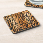 Wild Leopard Energy – Kühne Tierprint-Mode Getränkeuntersetzer (Linke Seite)