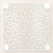 Wild Leopard Energy – Kühne Tierprint-Mode Glasuntersetzer (Rückseite)