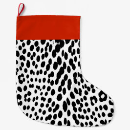 Wild Leopard Energy – Kühne Tierprint-Mode Großer Weihnachtsstrumpf