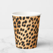 Wild Leopard Energy – Kühne Tierprint-Mode Pappbecher (Vorderseite)