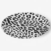 Wild Leopard Energy – Kühne Tierprint-Mode Pappteller (Schrägansicht)