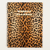 Wild Leopard Energy – Kühne Tierprint-Mode Planer (Vorderseite)
