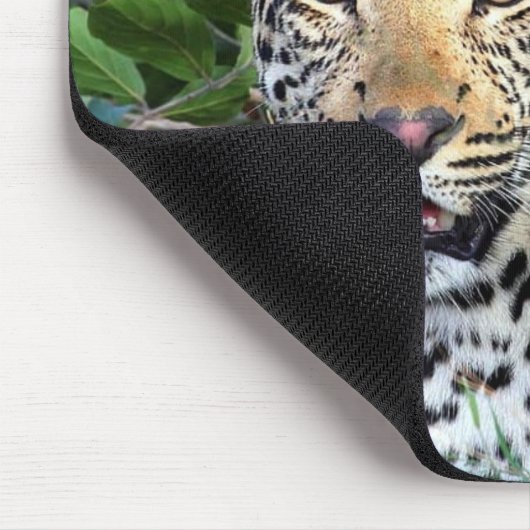 Wild Leopard in Afrika Mousepad (Ecke)