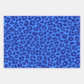 Wild Leopard Pattern-Blue- Geschenkpapier Set (Vorderseite 3)