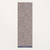 Wild Leopard Print Blue and Brown- Yoga Mat Yogamatte (Vorderseite)