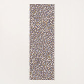 Wild Leopard Print Blue and Brown- Yoga Mat Yogamatte (Rückseite)