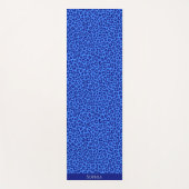 Wild Leopard Print-Blue-Yoga Mat Yogamatte (Vorderseite)