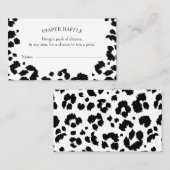 Wild Leopard Print Diaper Beilage Karte (Vorne/Hinten)