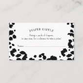 Wild Leopard Print Diaper Beilage Karte (Vorderseite)
