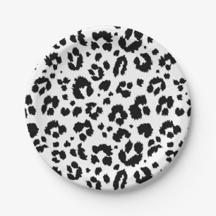 Wild Leopard Print Party oder Duschpapierplatte Pappteller
