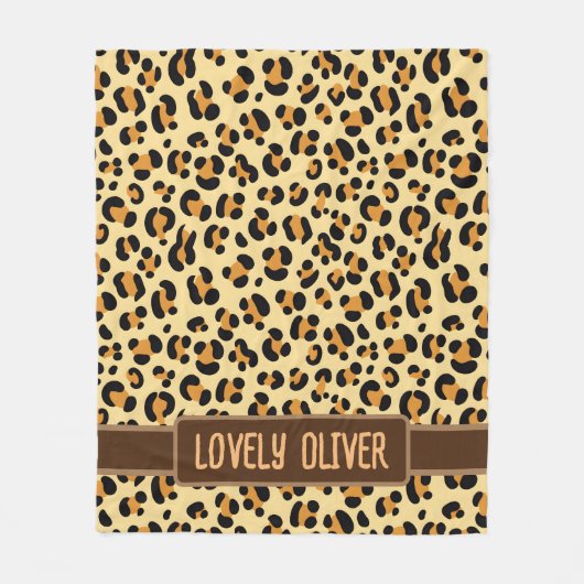 Wild Leopard Skin Fleecedecke (Vorderseite)