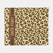 Wild Leopard Skin Fleecedecke (Vorderseite (Horizontal))