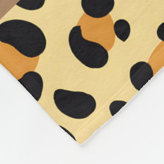 Wild Leopard Skin Fleecedecke (Ecke)
