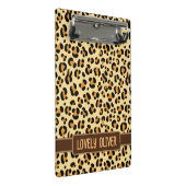 Wild Leopard Skin Mini Klemmbrett (Schrägansicht)
