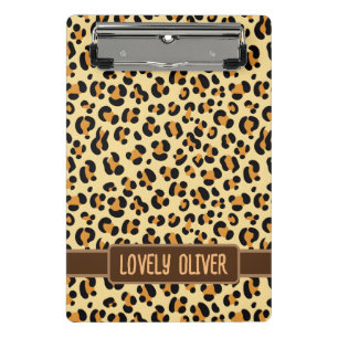 Wild Leopard Skin Mini Klemmbrett