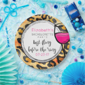 Wild Leopard Spots Muster letzte Fling Bachelorett Pappteller (Party)