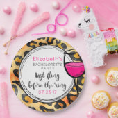 Wild Leopard Spots Muster letzte Fling Bachelorett Pappteller (Party)