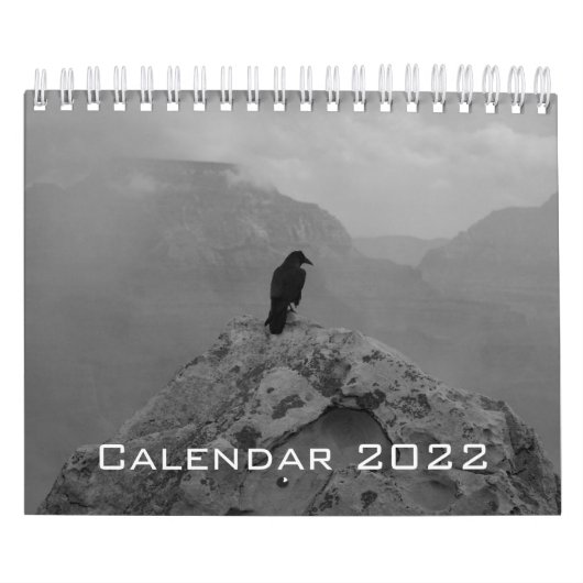 Wild Life Black and White Printed Calendar 2022 Kalender (Titelbild)