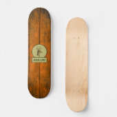 Wild Life! Buck Head Wood Grain Skateboard (Vorderseite)