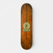 Wild Life! Buck Head Wood Grain Skateboard (Vorne)